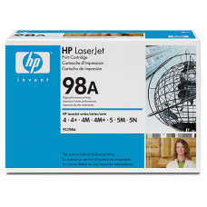 HP Original Toner Cartridge 98A Black LaserJet 4 and 5 92298A